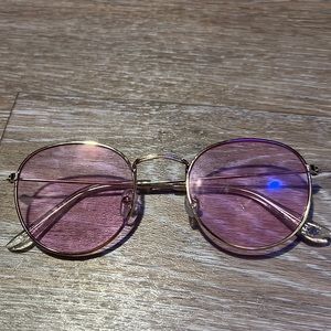 Pink Sunglasses, Gold Frame!